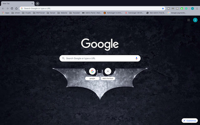 Batman Dark HD theme  from Chrome web store to be run with OffiDocs Chromium online