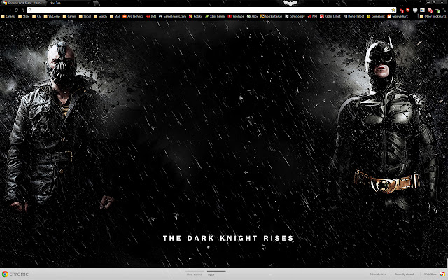 Batman Dark Knight Rises theme  from Chrome web store to be run with OffiDocs Chromium online
