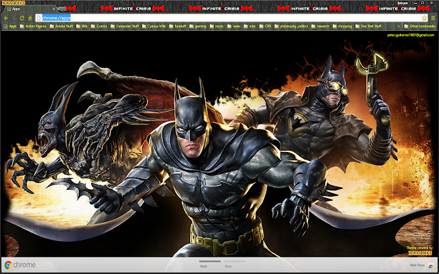 Batman Infinite Crisis  from Chrome web store to be run with OffiDocs Chromium online