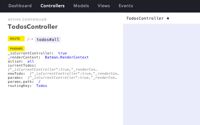 batman.js devtools  from Chrome web store to be run with OffiDocs Chromium online