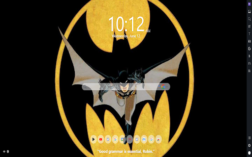 Batman MeaVana  from Chrome web store to be run with OffiDocs Chromium online