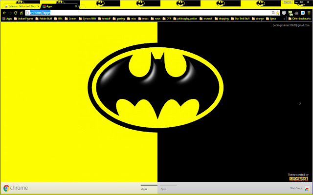 Batman Yellow and Black  from Chrome web store to be run with OffiDocs Chromium online
