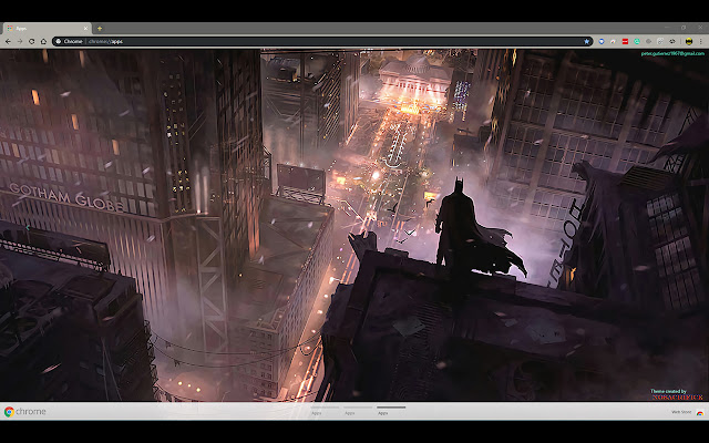Bats over Gotham 1920x1080  from Chrome web store to be run with OffiDocs Chromium online