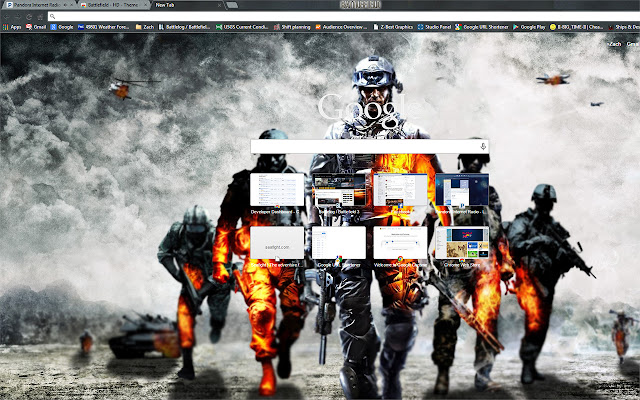 Battlefield HD Theme  from Chrome web store to be run with OffiDocs Chromium online