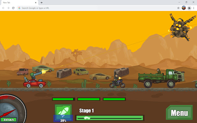 Battle On Road Car Game  from Chrome web store to be run with OffiDocs Chromium online