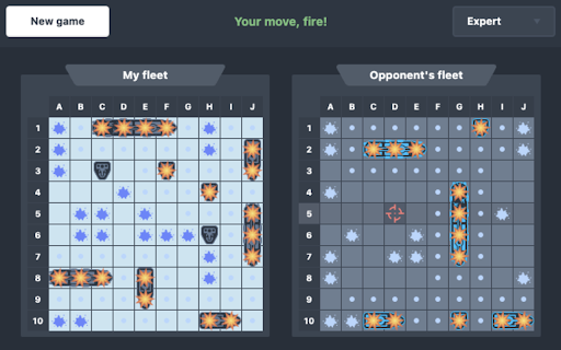 Battleships Master  from Chrome web store to be run with OffiDocs Chromium online