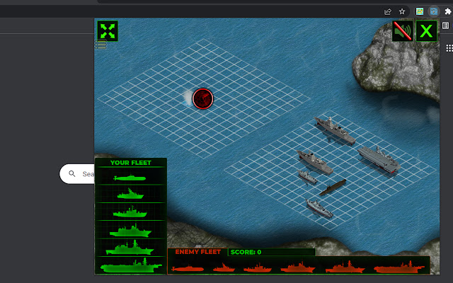 Battleship War Game  from Chrome web store to be run with OffiDocs Chromium online