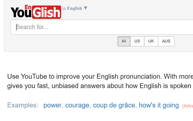 BBE_to_YouGlish  from Chrome web store to be run with OffiDocs Chromium online