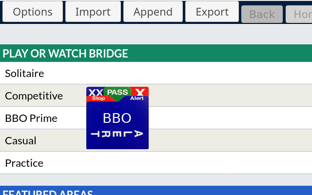 BBOalert  from Chrome web store to be run with OffiDocs Chromium online