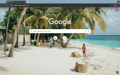 beach and coconut trees  from Chrome web store to be run with OffiDocs Chromium online