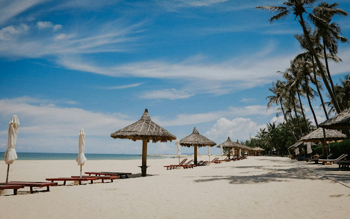 Beach and huts  from Chrome web store to be run with OffiDocs Chromium online