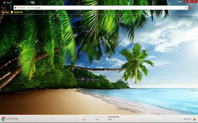 Beach Earth Ocean Palm Tree dal Chrome web store da eseguire con OffiDocs Chromium online