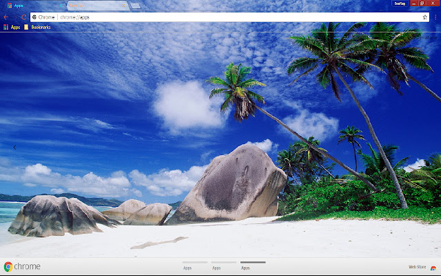 Beach Ocean Palm Tree Sky  from Chrome web store to be run with OffiDocs Chromium online