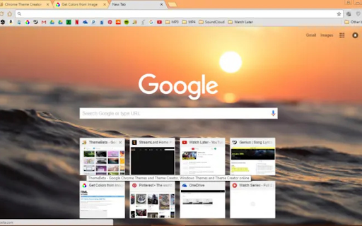 Beach Sunrise (5K)  from Chrome web store to be run with OffiDocs Chromium online