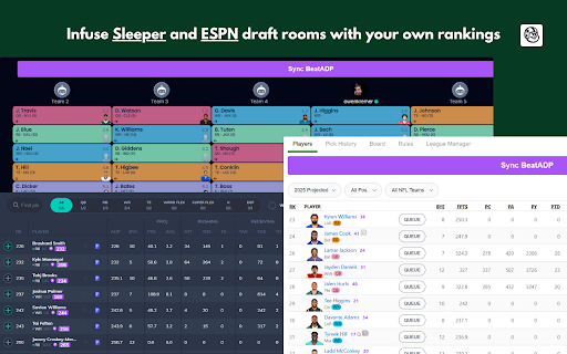 BeatADP Live Draft  from Chrome web store to be run with OffiDocs Chromium online