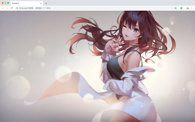 Beautiful and beautiful anime beauty New Tab  from Chrome web store to be run with OffiDocs Chromium online