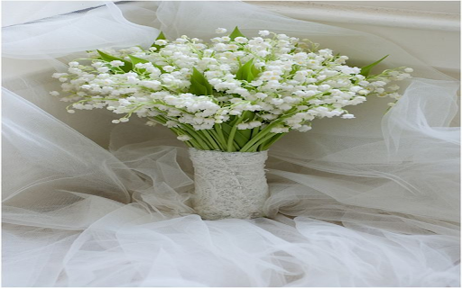Beautiful bouquet Lily of the Valley wallpaper  from Chrome web store to be run with OffiDocs Chromium online