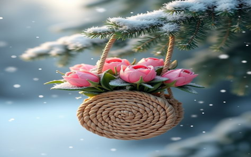 beautiful flower basket wallpaper  from Chrome web store to be run with OffiDocs Chromium online