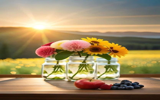 Beautiful flower vase wallpaper  from Chrome web store to be run with OffiDocs Chromium online