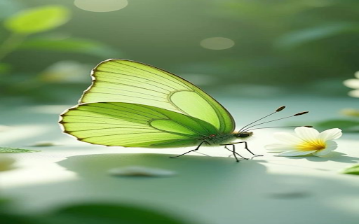 Beautiful green butterfly wallpaper  from Chrome web store to be run with OffiDocs Chromium online