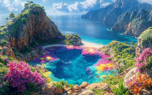Beautiful heavenly scene  from Chrome web store to be run with OffiDocs Chromium online