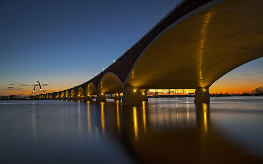 Beautiful long bridge  from Chrome web store to be run with OffiDocs Chromium online