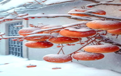 Beautiful winter wallpapers  from Chrome web store to be run with OffiDocs Chromium online