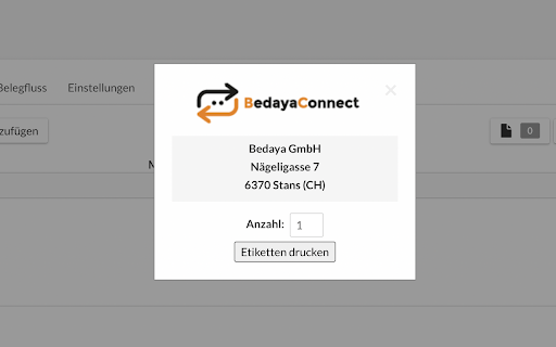 BedayaConnect  from Chrome web store to be run with OffiDocs Chromium online