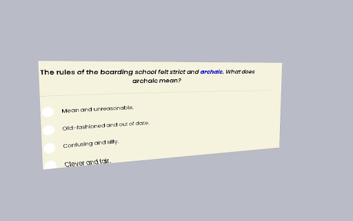 Bedrock Vocabulary Colour Deficiency Helper  from Chrome web store to be run with OffiDocs Chromium online