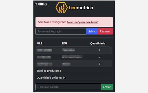 BeeMétrica Check out  from Chrome web store to be run with OffiDocs Chromium online