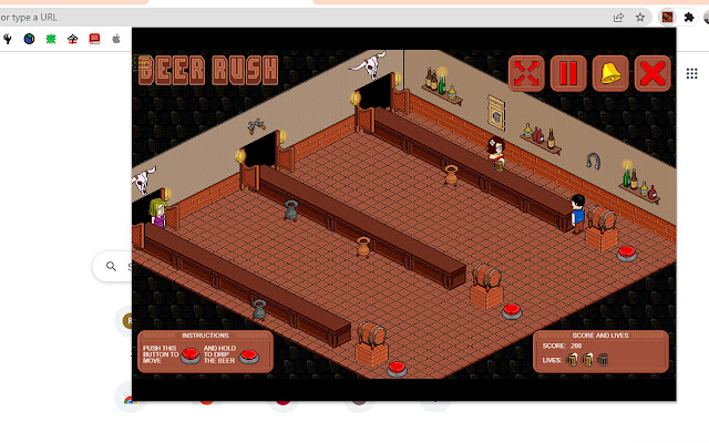 Beer Rush Game  from Chrome web store to be run with OffiDocs Chromium online