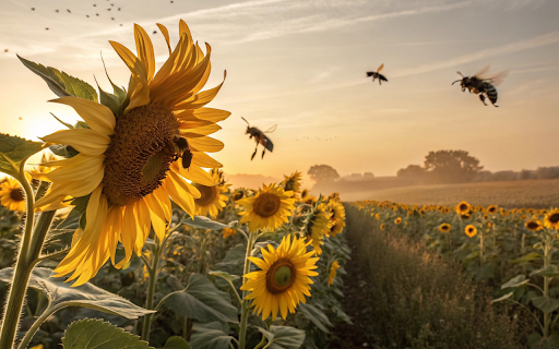 Bees in the Field  from Chrome web store to be run with OffiDocs Chromium online