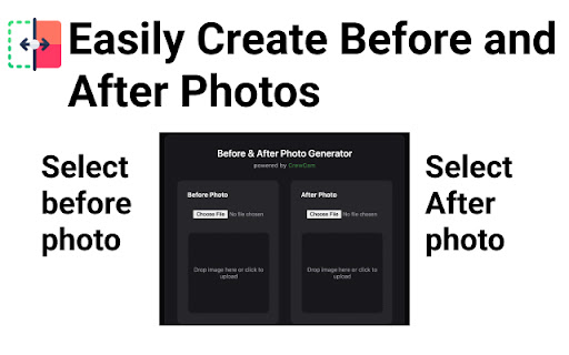 Before and After Photo Generator  from Chrome web store to be run with OffiDocs Chromium online