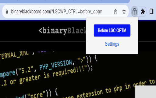 Before LSC Optimizations  from Chrome web store to be run with OffiDocs Chromium online
