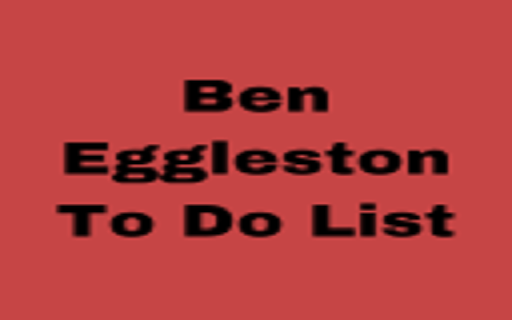 Ben Eggleston To Do List  from Chrome web store to be run with OffiDocs Chromium online