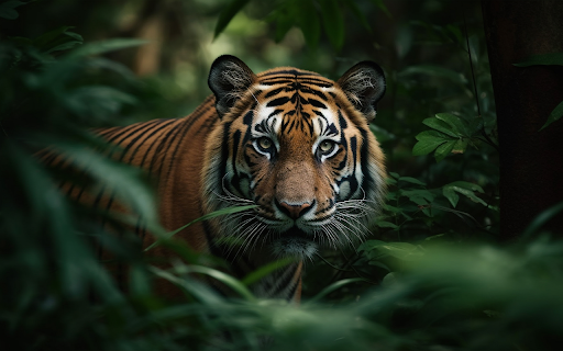 bengal tiger staring aggression eyes majestic beauty nature  from Chrome web store to be run with OffiDocs Chromium online