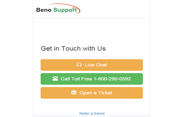 BenoSupport Quick Support  from Chrome web store to be run with OffiDocs Chromium online
