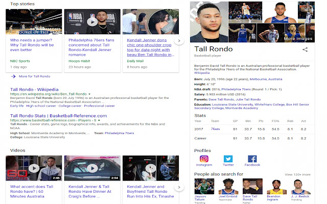 Ben Simmons = Chrome ウェブストアの Tall Rondo が OffiDocs Chromium online で実行される