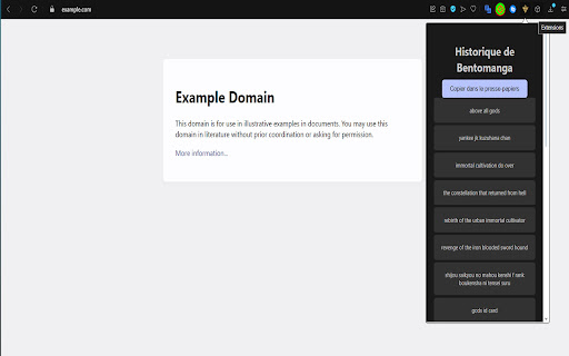 Bento list  from Chrome web store to be run with OffiDocs Chromium online