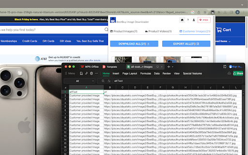 BestBuy Image Downloader  from Chrome web store to be run with OffiDocs Chromium online