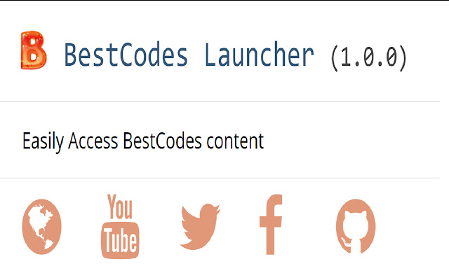 BestCodes Launcher  from Chrome web store to be run with OffiDocs Chromium online