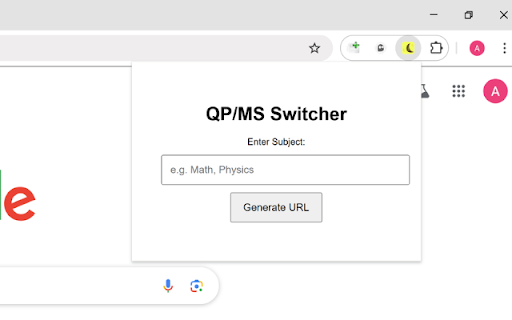 BestExamHelp QP MS Switcher  from Chrome web store to be run with OffiDocs Chromium online