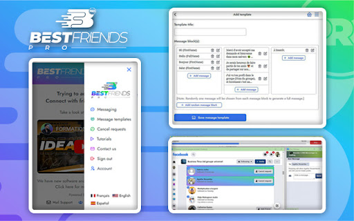 Best Friends PRO  from Chrome web store to be run with OffiDocs Chromium online