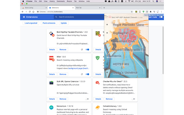 Best Hip Hop Youtube Channels  from Chrome web store to be run with OffiDocs Chromium online