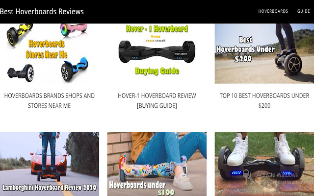 Best Hoverboard Review  from Chrome web store to be run with OffiDocs Chromium online