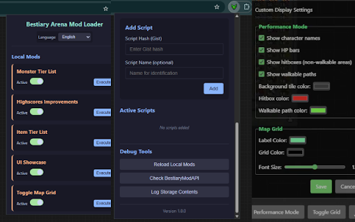 Bestiary Arena Mod Loader  from Chrome web store to be run with OffiDocs Chromium online