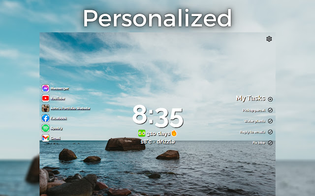 Best New Tab  from Chrome web store to be run with OffiDocs Chromium online