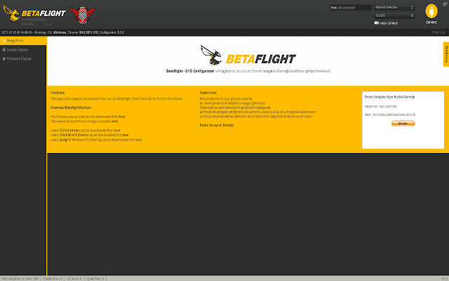 Betaflight Configurator for DYD  from Chrome web store to be run with OffiDocs Chromium online