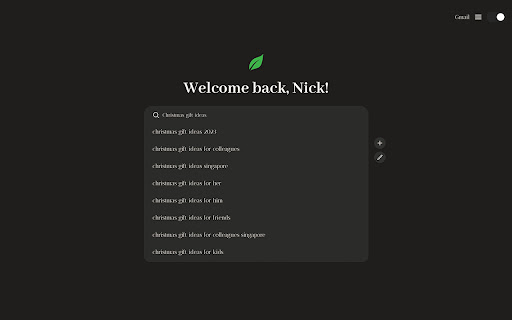 Better A Minimalist Homepage  from Chrome web store to be run with OffiDocs Chromium online
