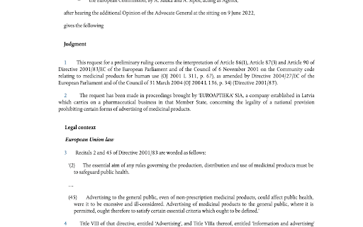 Better CJEU  from Chrome web store to be run with OffiDocs Chromium online